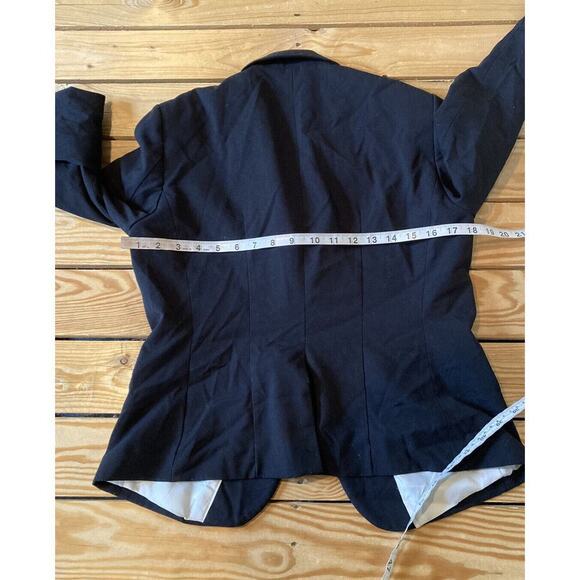 H&M Button Front Blazer Jacket Size 10 Women’s Black - Picture 7 of 9